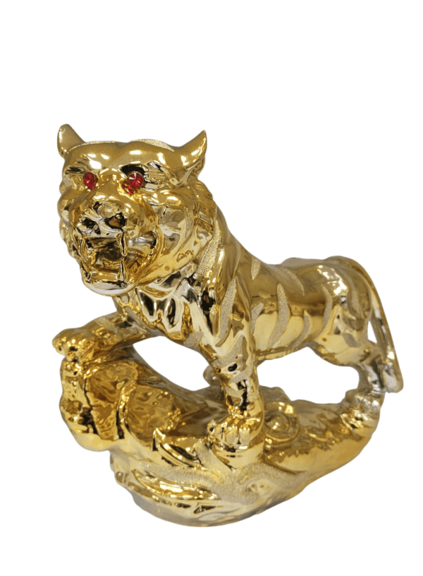 "Tigre Maestosa - Statua Decorativa per un Tocco Selvaggio ed Elegante" - immagine 3