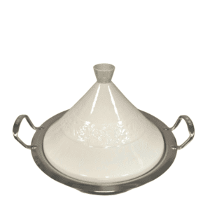 Tajine Marocchino in Acciaio Inossidabile da 34 cm – Eleganza e Durabilità