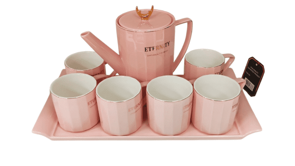 Set Teiera Elegante da 9 Pezzi – Con Vassoio Portata, Perfetto per Tè e Intrattenimento