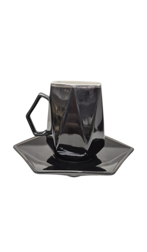 Set Cappuccino Elegante – 6 Tazze + 6 Piattini per la Colazione Perfetta