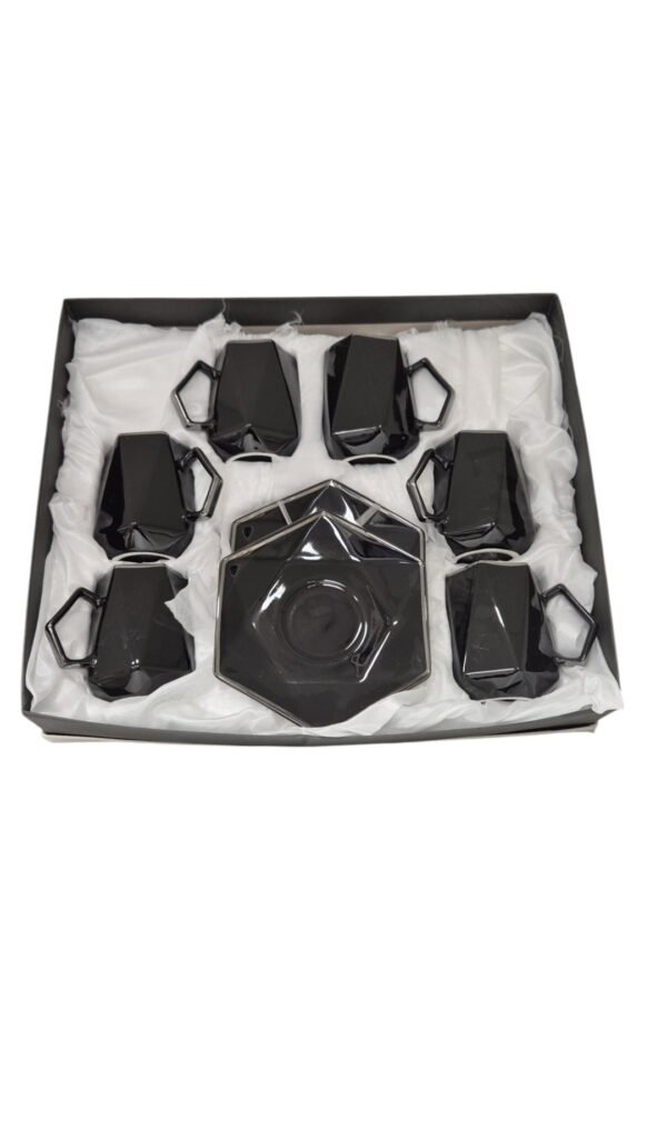 Set Cappuccino Elegante – 6 Tazze + 6 Piattini per la Colazione Perfetta - immagine 2