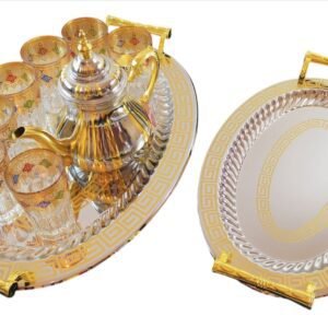 "Set 2 Vassoi Ovali in Acciaio Inox – 37x26 cm + 45x32 cm"