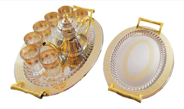 "Set 2 Vassoi Ovali in Acciaio Inox – 37x26 cm + 45x32 cm"