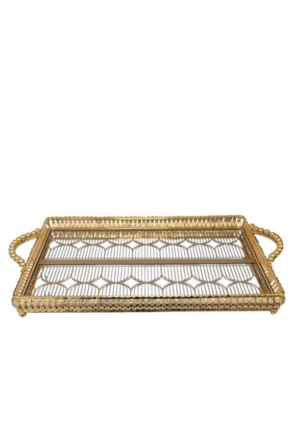 Vassoio in Vetro per le Tue Bevande Preferite - Eleganza e Praticità in Uno! 43×30 cm. - immagine 2