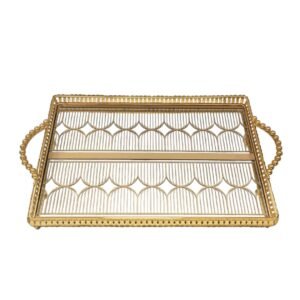 Vassoio in Vetro per le Tue Bevande Preferite - Eleganza e Praticità in Uno! 43×30 cm.