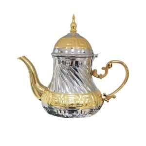 Teiera di Lusso in Acciaio Inossidabile - Design Elegante Oro & Argento