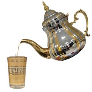 Teiera di Lusso in Acciaio Inossidabile – Design Elegante Oro & Argento