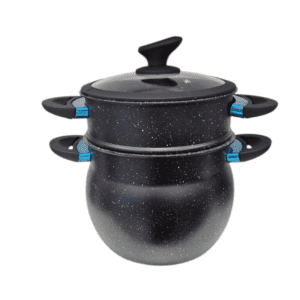 Couscoussiera Tradizionale Antiaderente – Pentola a Vapore per Cuscus, Verdure e Carne – Compatibile Induzione