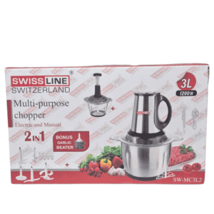 Tritatutto Multifunzione Elettrico e Manuale 2 in 1 – SWISS LINE Modello SW-MC312