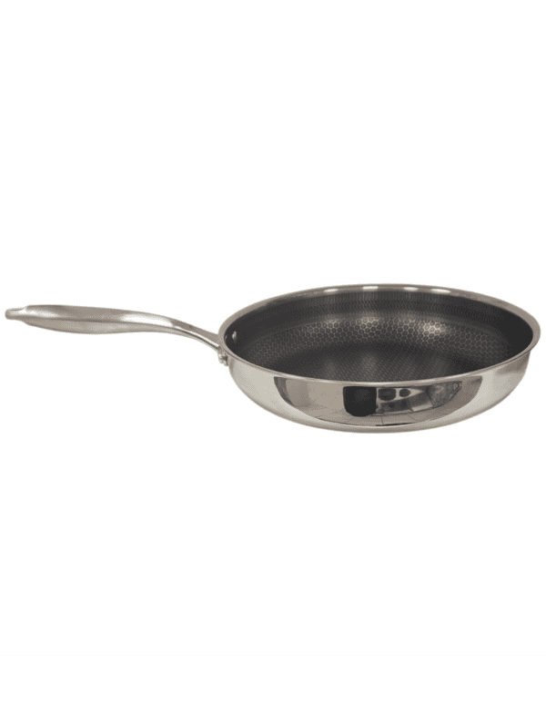 Padella in Acciaio Inossidabile Cheffinger 28 cm - Resistente ai Graffi e Facile da Pulire