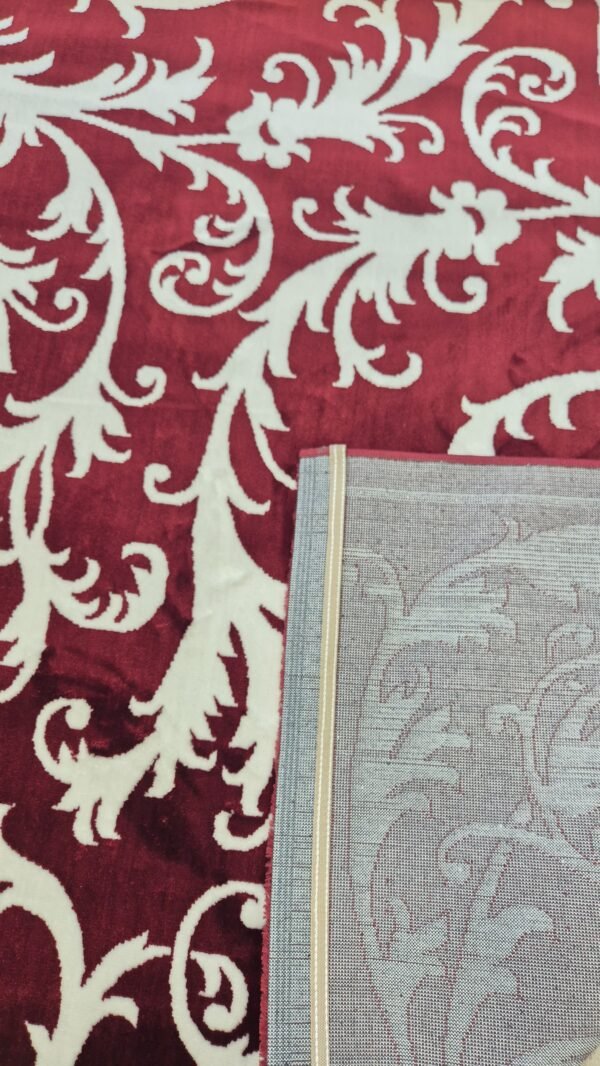 Tappeto Elegante Bordeaux 160×230 cm - Design Raffinato - immagine 2