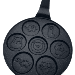 Padella per Pancake Cheffinger 26cm con Rivestimento Effetto Marmo – 7 Forme