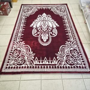 Tappeto Sultana Tapis 160x230 – Collezione Irani Silk | Design Persiano Rosso/Bianco – Made in Turkey
